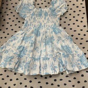 Bonnie Jean Blue Floral 2T Dress
